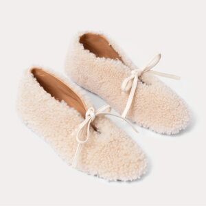 Rachel Comey Menlo No Sacchetto Shearling Flats Dune
